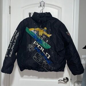 Polo Ralph Lauren Black Ski Alpine 92 Goose Down Jacket